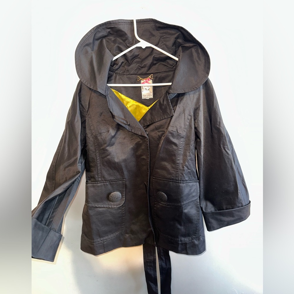 Yoana Baraschi Black Hooded Jacket